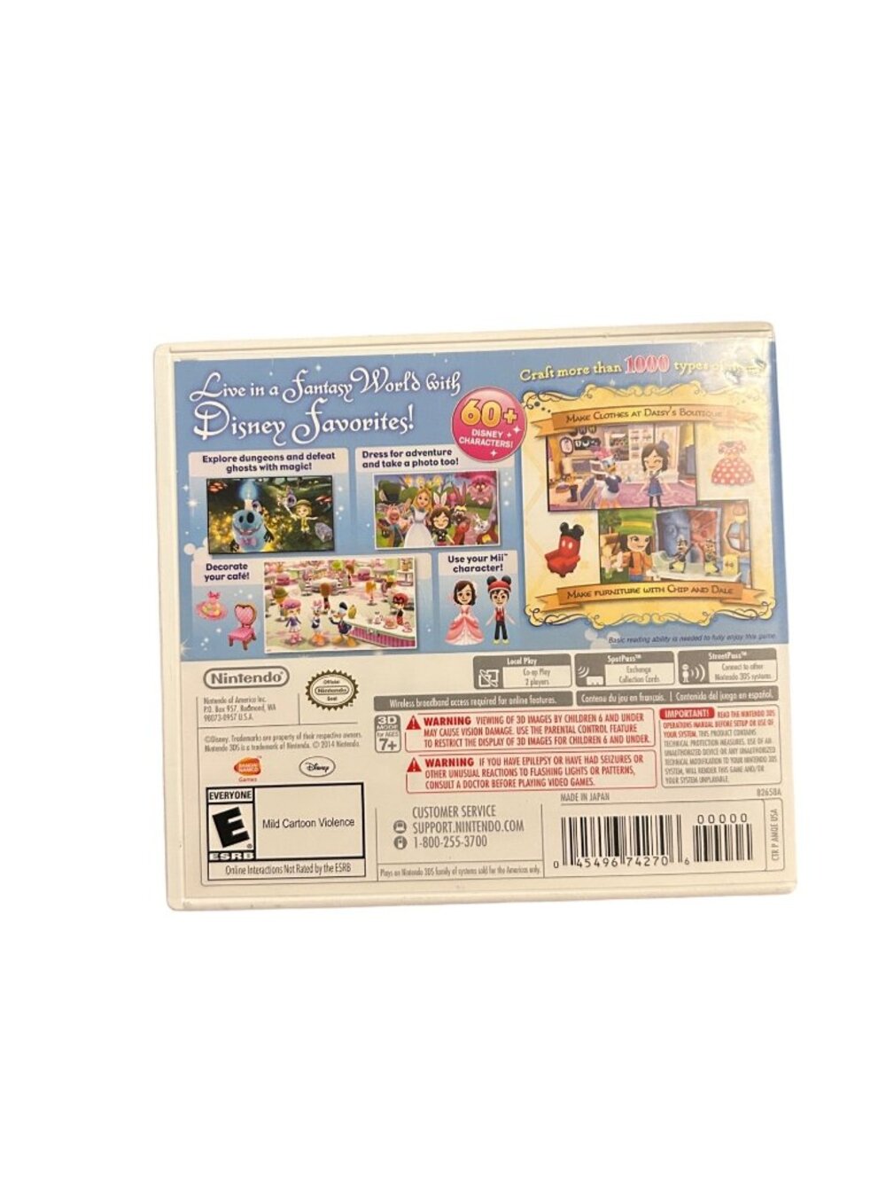 Disney Magical World Nintendo 3DS Game Complete With Case & Manual - Picture 3 of 3